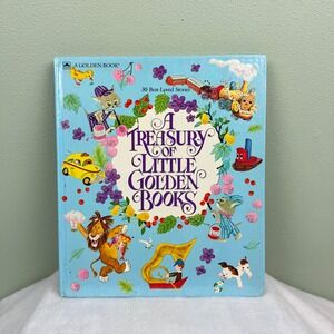 A Treasury of Little Golden Books 30 Best-Loved Stories Hardcover 1982 Anthology